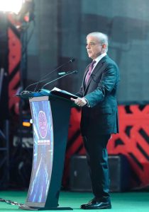 Prime Minister Muhammad Shehbaz Sharif addresses the Indus RAS (Robotics and Autonomous Systems) Expo 2026