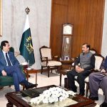 Acting President Syed Yousuf Raza Gilani meets Muhammad Imran Ali, Chairman of Revive Pakistan at Aiwan-e-Sadr