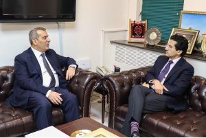 Federal Minister for Petroleum Ali Pervaiz Malik held a meeting with the outgoing Ambassador of Azerbaijan to Pakistan H.E. Khazar Farhadov.