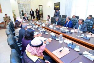 A delegation of Polio Oversight Board calls on Prime Minister Muhammad Shehbaz Sharif