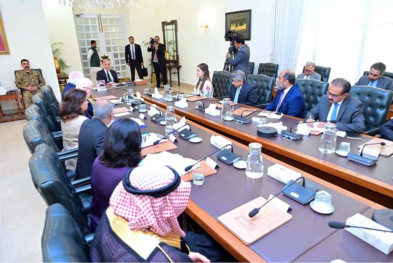A delegation of Polio Oversight Board calls on Prime Minister Muhammad Shehbaz Sharif