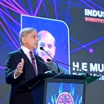 Prime Minister Muhammad Shehbaz Sharif addresses the Indus RAS (Robotics and Autonomous Systems) Expo 2026