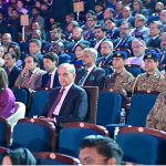 Prime Minister Muhammad Shehbaz Sharif and Chief of Army Staff and Chief of Defence Forces Field Marshall Syed Asim Munir attending the Indus RAS Expo 2026