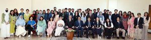 The Hon'ble Chief Justice of Pakistan, Mr. Justice Yahya Afridi, in group photo with delegation of the URAAN Overseas Pakistanis Summer Scholars Programme 2026, a flagship initiative of the Government of Pakistan under the Youth Ki URAAN Programme, at Supreme Court