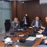 Minister of State for Railways and Finance Bilal Azhar Kayani chaired a high level review meeting to asses the one year progress of the Government's Cashless Pakistan initiative at Ministry of Finance