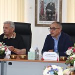 Federal Minister for National Food Security and Research Rana Tanveer Hussain addresses a meeting with the management of Pakistan Maroc Phosphore S.A. (PMP) during his visit to Jorf Lasfar, emphasizing the strategic importance of the Pakistan-Morocco fertilizer partnership for national food security