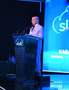 Prime Minister Muhammad Shehbaz Sharif addresses the inaugural ceremony of Sky47, Pakistan’s first purpose-built, AI-ready Tier III/IV data center and sovereign cloud platform.