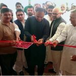 Minister of State for Finance and Railways, Bilal Azhar Kayani, inaugurating the historic Lajpat Rai Public Library following its extensive renovation and restoration