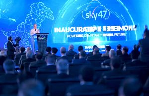 Prime Minister Muhammad Shehbaz Sharif addresses the inaugural ceremony of Sky47, Pakistan’s first purpose-built, AI-ready Tier III/IV data center and sovereign cloud platform.
