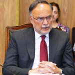 Federal Minister for Planning, Development and Special Initiatives and Chairman of the National Logistics Board (NLB), Ahsan Iqbal, chairing the 68th meeting of the National Logistics Board in the federal capital