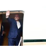 President Asif Ali Zardari being seen off by President of the Kyrgyz Republic Sadyr Japarov at Issyk-Kul International Airport at the conclusion of the latter’s official visit to Cholpon-Ata