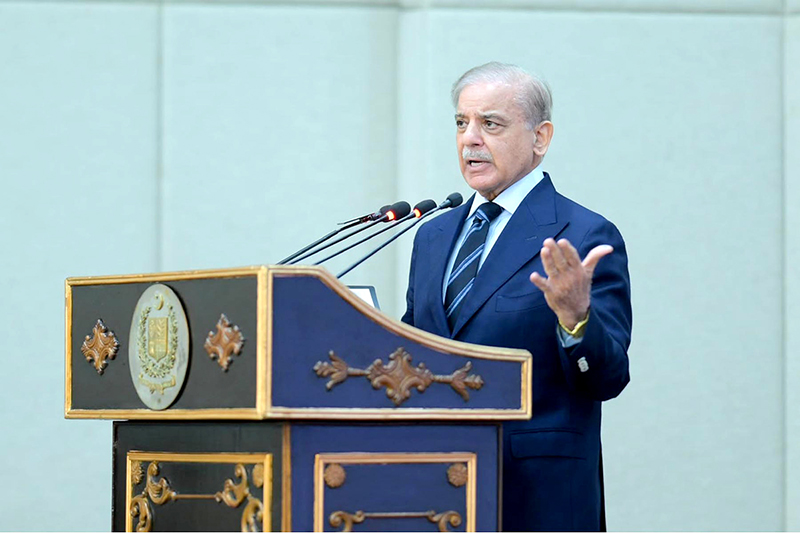 Prime Minister Muhammad Shehbaz Sharif addresses at the National Seminar on Harnessing Pakistan’s Livestock potential