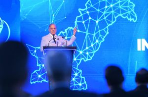 Prime Minister Muhammad Shehbaz Sharif addresses the inaugural ceremony of Sky47, Pakistan’s first purpose-built, AI-ready Tier III/IV data center and sovereign cloud platform.