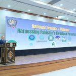 Prime Minister Muhammad Shehbaz Sharif addresses at the National Seminar on Harnessing Pakistan’s Livestock potential