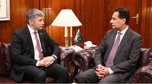 Ambassador of the Republic of Kazakhstan Mr. Yerzhan Kistafin called on Speaker National Assembly Sardar Ayaz Sadiq at Parliament House in the federal capital