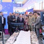 Prime Minister Muhammad Shehbaz Sharif and Chief of Army Staff and Chief of Defence Forces Field Marshall Syed Asim Munir visit stalls at exhibition in the Indus RAS Expo 2026