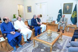 Former Chief Minister of Balochistan and Member of Balochistan Assembly Abdul Malik Baloch calls on Prime Minister Muhammad Shehbaz Sharif