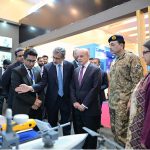 Prime Minister Muhammad Shehbaz Sharif and Chief of Army Staff and Chief of Defence Forces Field Marshall Syed Asim Munir visit stalls at exhibition in the Indus RAS Expo 2026
