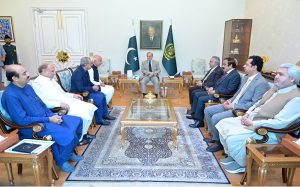 Former Chief Minister of Balochistan and Member of Balochistan Assembly Abdul Malik Baloch calls on Prime Minister Muhammad Shehbaz Sharif