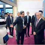 Prime Minister Muhammad Shehbaz Sharif and Chief of Army Staff and Chief of Defence Forces Field Marshall Syed Asim Munir visit stalls at exhibition in the Indus RAS Expo 2026