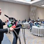 Advisor to the Prime Minister on Tourism, Sardar Yasir Ilyas Khan addressing a "Conferral of Honorary Doctorate Degree Ceremony" at local hotel