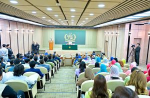Prime Minister Muhammad Shehbaz Sharif addresses National Workshop on Balochistan.