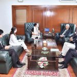 Federal Minister for National Food Security and Research, Rana Tanveer Hussain, meets Ms. Anita Hirsch, Representative and Country Director of the United Nations World Food Programme (WFP), to discuss cooperation on Pakistan's National Food Security Policy, nutrition, and sustainable food systems in the federal capital