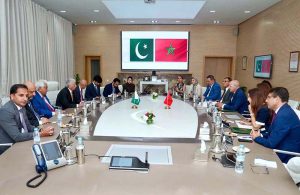 Federal Minister for National Food Security and Research Rana Tanveer Hussain holds a meeting with Ahmed El Bouari, Minister of Agriculture, Fisheries, Rural Development and Forests of the Kingdom of Morocco, to discuss enhancing bilateral cooperation in agriculture, food security, agricultural trade, livestock development, and capacity building