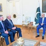 A delegation of the businessmen from the United States of America meet with Prime Minister Muhammad Shehbaz Sharif