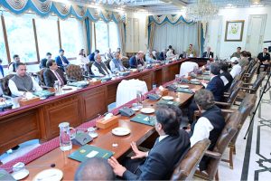Prime Minister Muhammad Shehbaz Sharif chairs a meeting of the Federal Cabinet