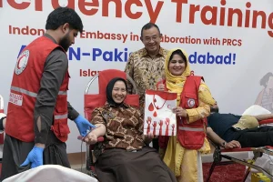 Indonesia embassy, PRCS collect over 80 blood bags in Youth-led humanitarian drive