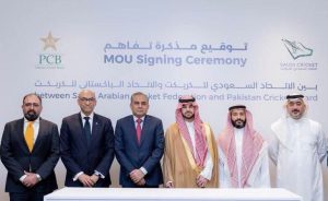 Pak-KSA sign MoU to build international cricket stadium in Jeddah