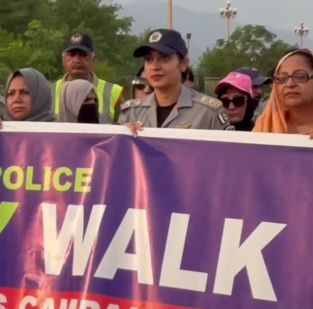 ITP holds road safety walk to promote traffic law awareness in Islamabad
