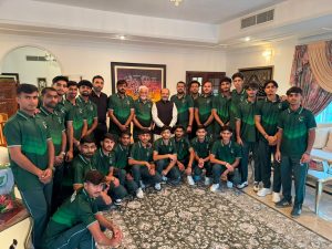 Pakistan U21 hockey team hosted by Pakistan’s Ambassador to Oman