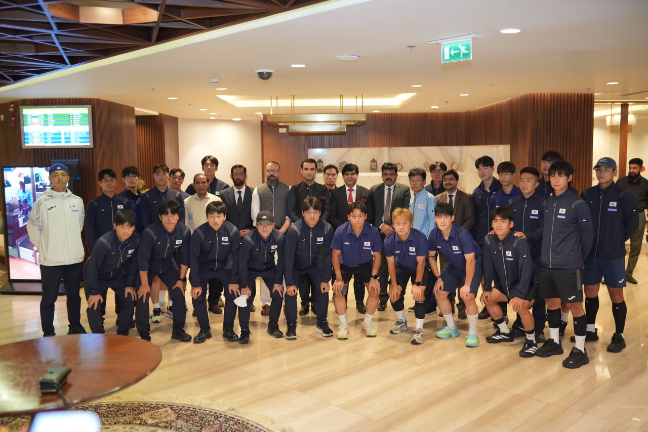 South Korean hockey team arrives in Islamabad for historic four-test series