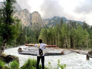 cool mountain breezes and waterfall