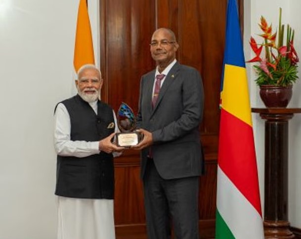First and only: Modi’s habit of collecting overseas awards triggers row in India