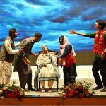 Volunteers perform a tableau during a seminar marking International Youth Day and International Humanitarian Law (IHL) Day at the Pakistan Red Crescent Society, held under the theme “Youth as Advocates for a Better Tomorrow