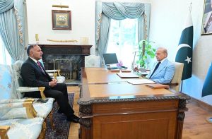 Chairman NDMA Lt. General Inam Haider Malik called on Prime Minister Muhammad Shehbaz Sharif