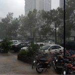 A view of heavy rainfall in the Federal Capital