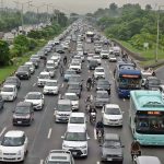 A massive traffic jam on Islamabad Expressway during peak time in the Federal Capital