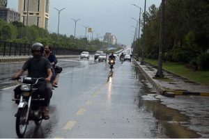 A view of heavy rainfall in the Federal Capital