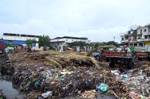 Sugarcane loading amid garbage at fruit and vegetable market in the Federal Capital, hygiene concern that needs urgent attention.