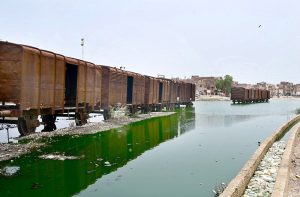 Stagnant rainwater, emitting a foul smell, remains accumulated near the Railway Station following recent monsoon rains, disrupting traffic and pedestrian movement and underscoring the need for immediate drainage by the concerned authorities to restore normalcy.