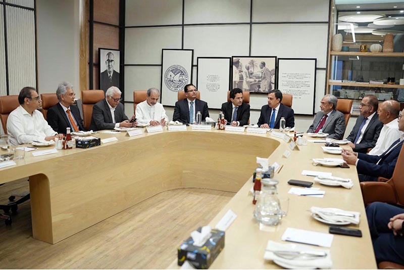 Federal Minister for Petroleum Ali Pervaiz Malik in meeting with the leadership of the Overseas Investors Chamber of Commerce and Industry (OICCI)