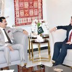 Ambassador of Portugal to Pakistan, H.E. Paulo Miguel Guedes Dominguez called on Chairman Senate, Syed Yousuf Raza Gilani at his residence