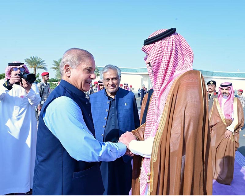 Prime Minister Muhammad Shehbaz Sharif departed Madinah on 8 August 2026 upon completion of his visit to the Kingdom of Saudi Arabia. Governor of Madinah, Prince Salman bin Sultan bin Abdulaziz Al Saud, bid farewell to the Prime Minister and the Pakistani delegation