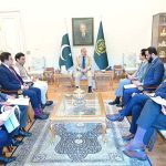 Federal Minister for Petroleum, Ali Pervaiz Malik calls on Prime Minister Muhammad Shehbaz Sharif. Federal Minister for Information Attaullah Tarar, Federal Minister for Economic Affairs Ahad Khan Cheema, Federal Minister for Climate Change Dr. Musadik Malik and MNA Hamza Shehbaz also present in the meeting