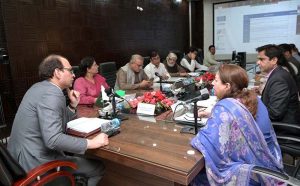 Federal Secretary for Information and Broadcasting Ashfaq Ahmad Khalil chairing the 35th Associated Press of Pakistan Corporation (APPC) Board of Directors (BoD) meeting at APP Headquarters.