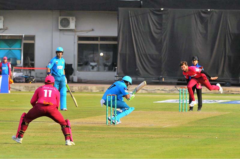 Players in action during the National Champions Cup 2026–27 match between Pakistan Whites and Pakistan Gold at Multan Cricket Stadium